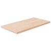vidaXL Polica 40x20x1,5 cm neobdelana trdna hrastovina