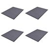 vidaXL PVC Predpražniki 4 kosi sivi 90x60 cm