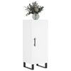 vidaXL Komoda bela 34,5x34x90 cm inženirski les