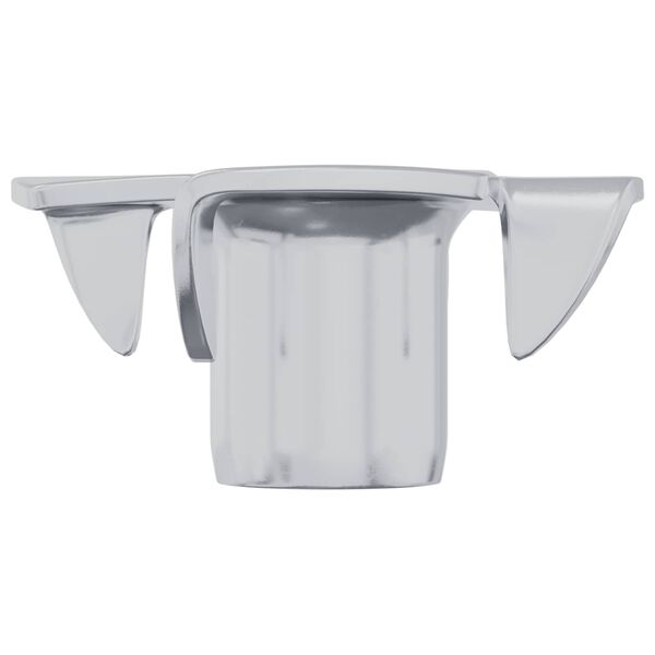 vidaXL Večkraka T-matica 2 pcs srebrna M6 mm Jeklo