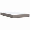 vidaXL Box spring postelja z vzmetnico taupe 100x200 cm blago