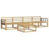 vidaXL Zunanja garnitura za sedenje 5 pcs Bela 79 x 79 x 37 cm