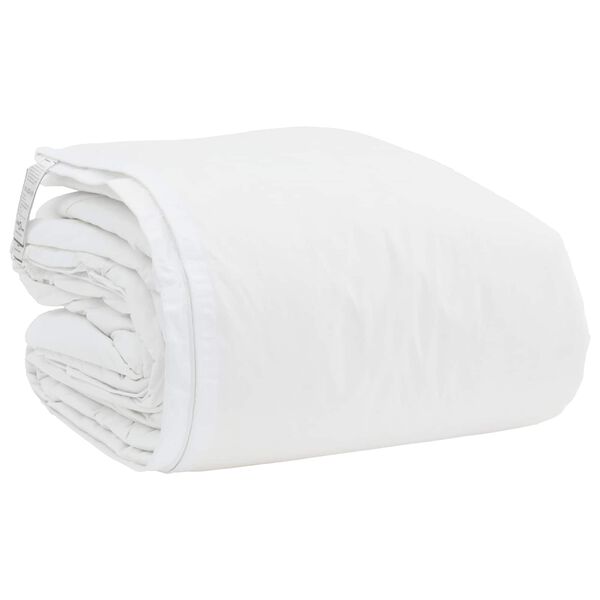 vidaXL Komplet odej z blazino 3 pcs Bela Perje