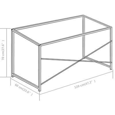 vidaXL Računalniška miza bela in hrast 120x60x70 cm