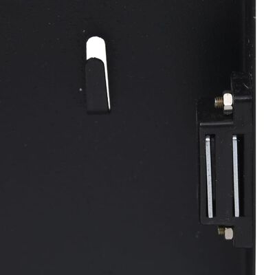 vidaXL Omarica za ključe z magnetno tablo črna 35x35x5,5 cm