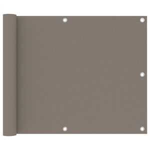 vidaXL Balkonsko platno taupe 75x300 cm oksford blago