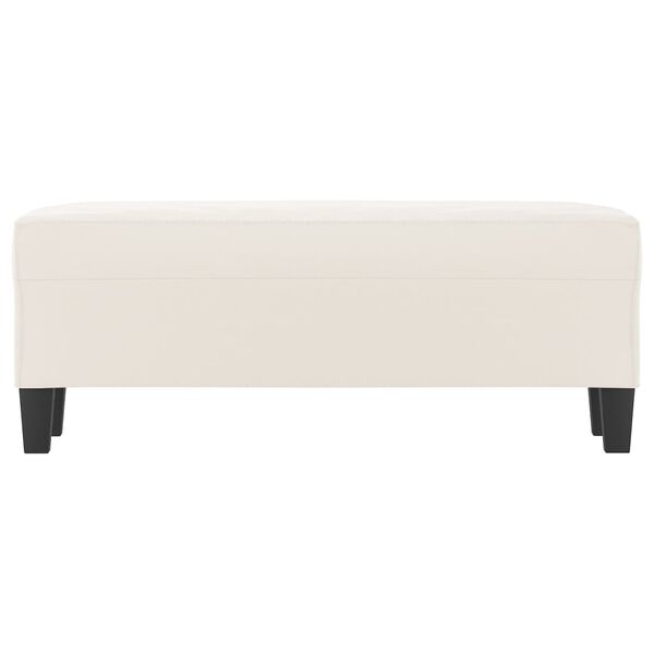 vidaXL Klop bež 100x35x41 cm tkanina iz mikrovlaken