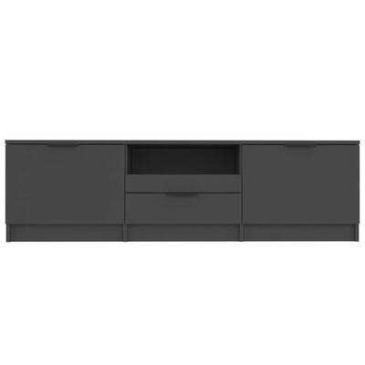 vidaXL TV omarica črna 140x35x40 cm konstruiran les