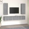 vidaXL Komplet TV omaric 5-delni siv sonoma inženirski les