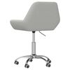 vidaXL Vrtljiv pisarni&scaron;ki stol svetlo sivo blago