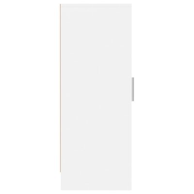 vidaXL Omarica za čevlje bela 32x35x92 cm iverna plošča
