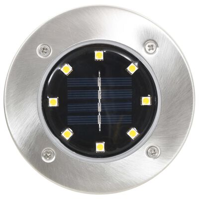 vidaXL Solarne talne svetilke 8 kosov LED toplo bele