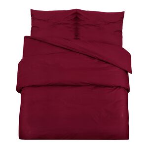 vidaXL Posteljnina bordo 140x200 cm bombaž