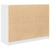 vidaXL Komoda bela 100x35x76 cm inženirski les