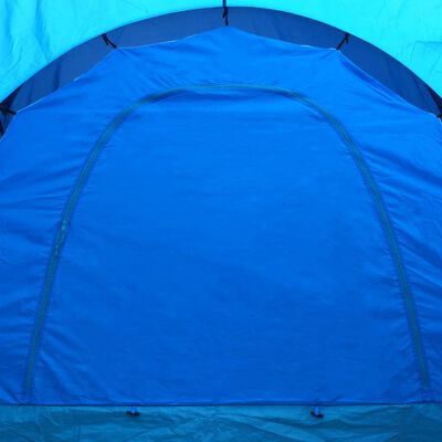 vidaXL Šotor za kampiranje za 9 oseb temno modre in modre barve