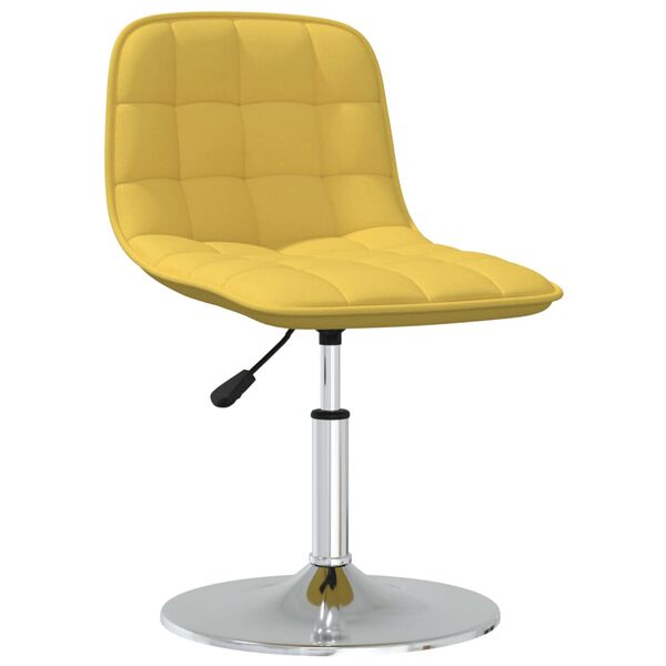 vidaXL Barski stolček gorčično rumeno blago