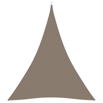 vidaXL Senčno jadro oksford blago trikotno 5x7x7 m taupe