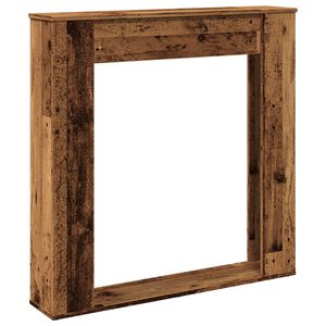 vidaXL Okvir za kamin starinski les 100x20x100 cm inženirski les