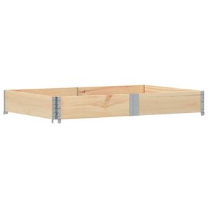 vidaXL Vrtno korito 150x100 cm trdna borovina