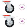 vidaXL Gibljiva kolesa 8 kosov 100 mm
