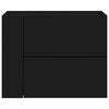 vidaXL Stenska nočna omarica 2 kosa Črna 45x30x35 cm