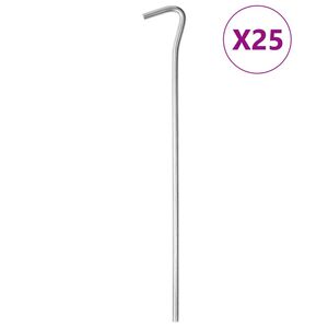 vidaXL Klini za &scaron;otor 25 kosov 23 cm &Oslash;5 mm pocinkano jeklo