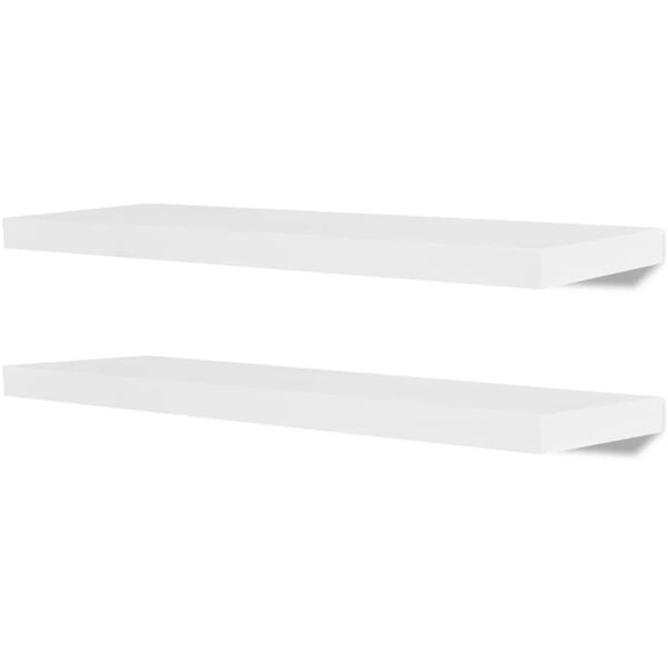 vidaXL Stenske police 4 kosi 80 cm bele barve