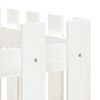 vidaXL Vrtna visoka greda z ograjico bela 150x50x70 cm trdna borovina