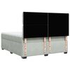 vidaXL Box spring postelja z vzmetnico svetlo siva 180x200 cm žamet