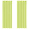 vidaXL Voile zavese z vponkami 2 kosa jabolčno zelene barve 140x260 cm