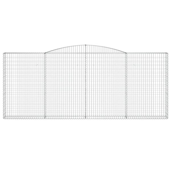 vidaXL Obokane gabion košare 3 kosi 400x30x160/180 cm pocinkano železo