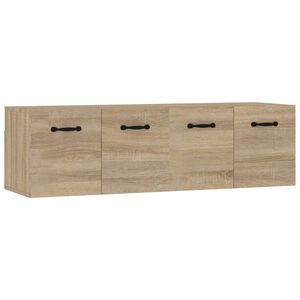 vidaXL Stenska omarica 2 kosa sonoma hrast 80x35x36,5cm inženirski les