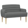 vidaXL Dvojnica s gumbi Temno siva 116 x 67 x 80 cm Blago