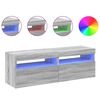 vidaXL TV omarica 2 kosa z LED lučkami siva sonoma 60x35x40 cm