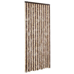 vidaXL Zavesa proti mrčesu iz &scaron;enilje 100x220 cm bež in svetlo rjava