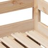 vidaXL Dnevna postelja s predali 90x200 cm trdna borovina
