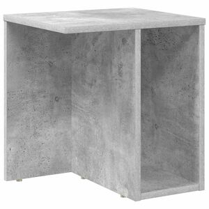 vidaXL Stranska miza Betonsko siva 37 x 32 x 40 cm Inženirski les