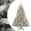 vidaXL Umetna božična jelka z bučko 120 cm 150 LED Toplo bela