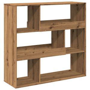 vidaXL Knjižna omara/pregrada artisan hrast 100x33x94,5 cm