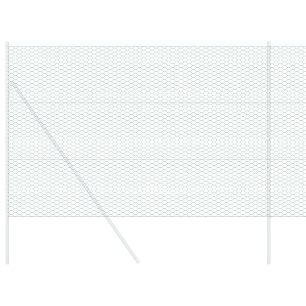 vidaXL &Scaron;esterokotna ograja Zelena 1,5 x 10 m PVC