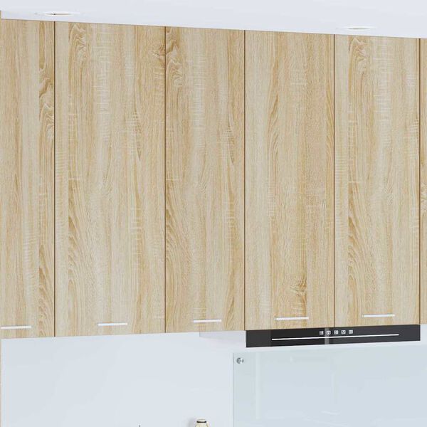 vidaXL Viseča omarica Sonoma hrast 30 x 31 x 100 cm Konstruiran les