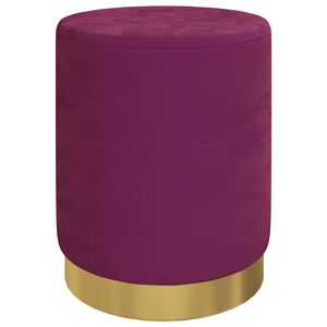 vidaXL Okrogel stolček s prostorom za shranjevanje vijoličen žamet 31 x 37 cm