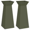 vidaXL Stolpna posoda 2 kos Olivna 40 x 40 x 100 cm