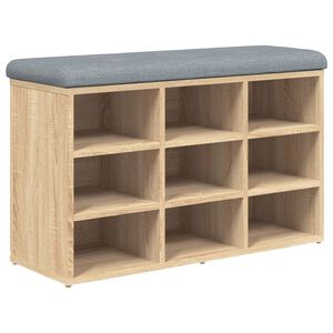vidaXL Klop za čevlje iz hrasta sonoma 82x32x50 cm inženirski les