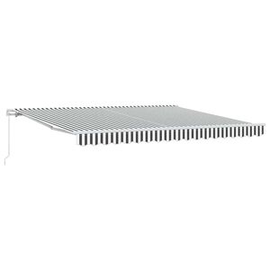 vidaXL Ročno zložljiva tenda antracit in bela 400x300 cm