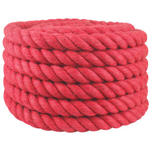 vidaXL Vrv iz jute 60 mm Rdeča 100% Tossa jute