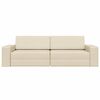 vidaXL Sofa postelja krema 245 x 78 x 77 cm blago