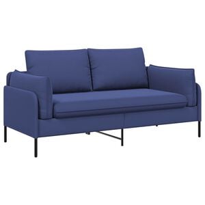 vidaXL Kavč za 2 osebi 2-sedežni Policijska modra 188 x 81 x 89 cm