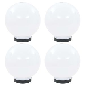 vidaXL LED okrogle svetilke 4 kosi krogle 20 cm PMMA