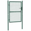 vidaXL Ograjna vrata iz jekla 100x125 cm zelene barve